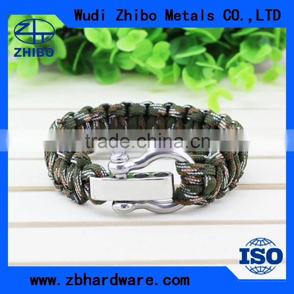High quality paracord survival bracelet with adjustable clasp wholesale paracord bracelet