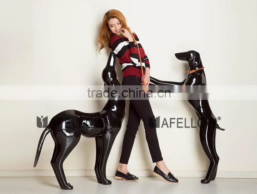 white Fiberglass abstract Dog mannequin for sale