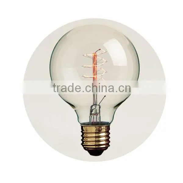 E27 Screw Vintage Filament Globe Light Bulb G95 Edison Bulb