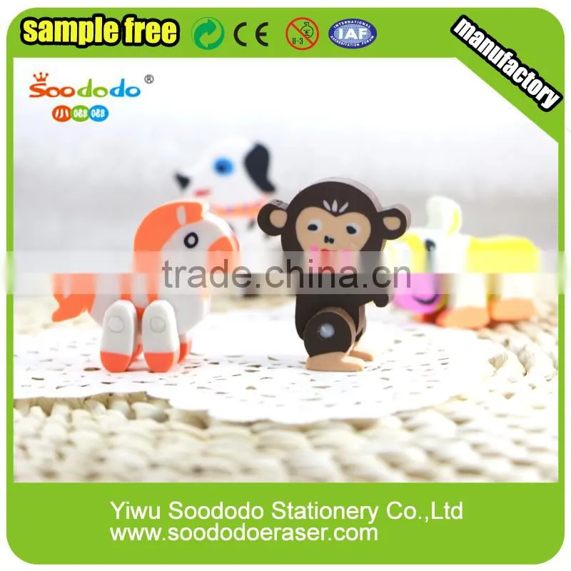 assemble Dog shape extruded promotion eraser