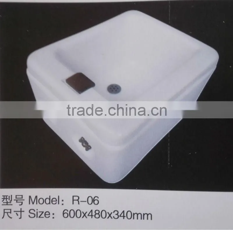 High quality acrylic solid surface art foot spa basin