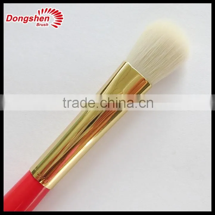 Professional red wooden makeup brush set,synthetic hair cosmetic brush set