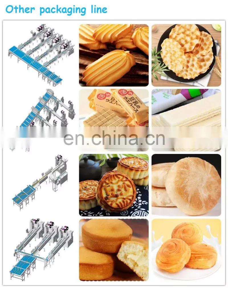 Automatic Fried Instant Noodles Cakes Buns Horizontal Pillow Pack Packaging Machinery Multipack Packing Machine Sealing Machines
