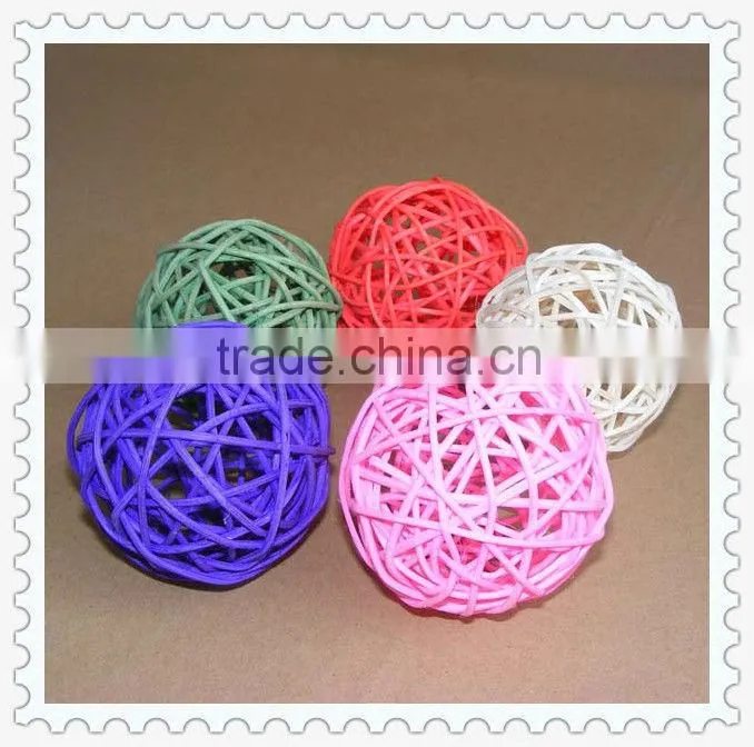2013 decorative silver rattan ball
