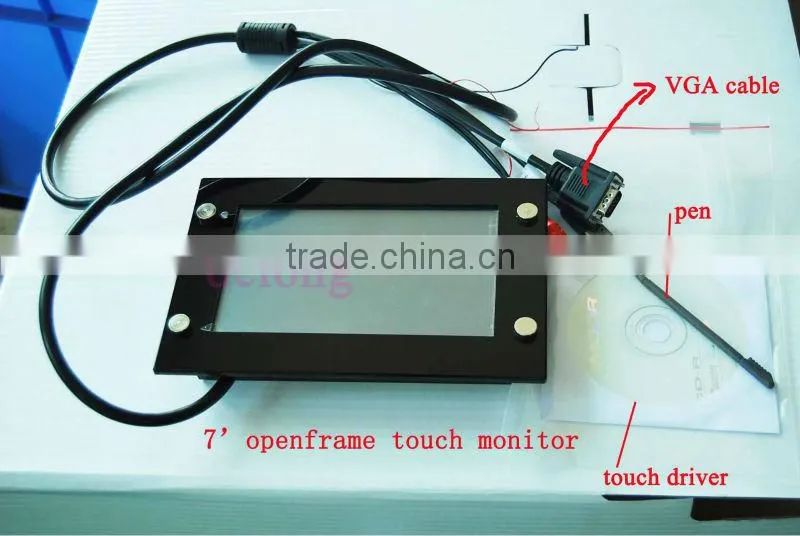 2013 HOT TFT-LCD Resistive Touch Monitor 7 Inch Open Frame Monitor