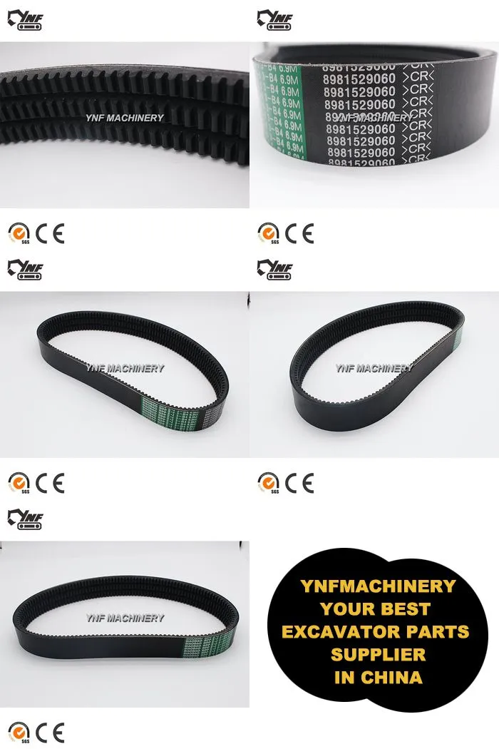 8-98152906-0 8981529060 Fan Belt for ZX200 6BG1 Excavator