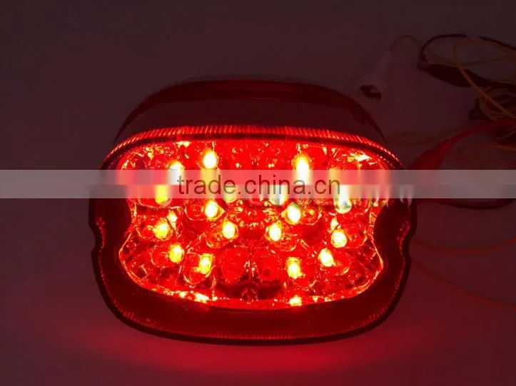 883 Harley Black/clear/red LED Taillight integrated Turn Signals For harley davidson taillight