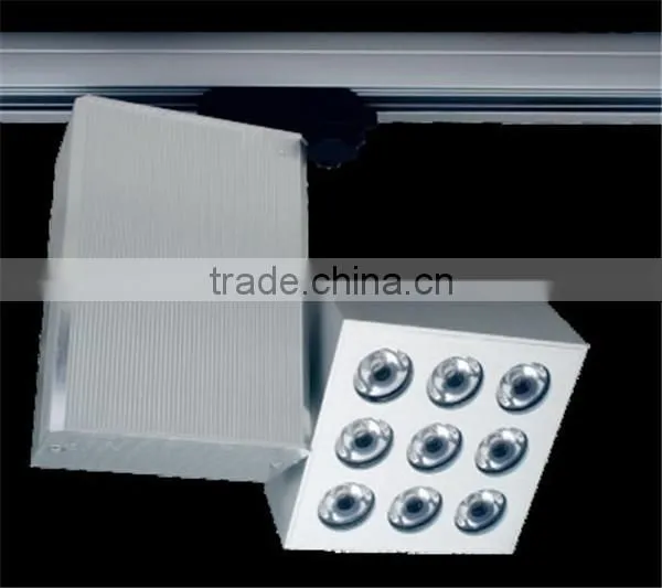 9w,18w led aluminum track light manufacture showcase spot light