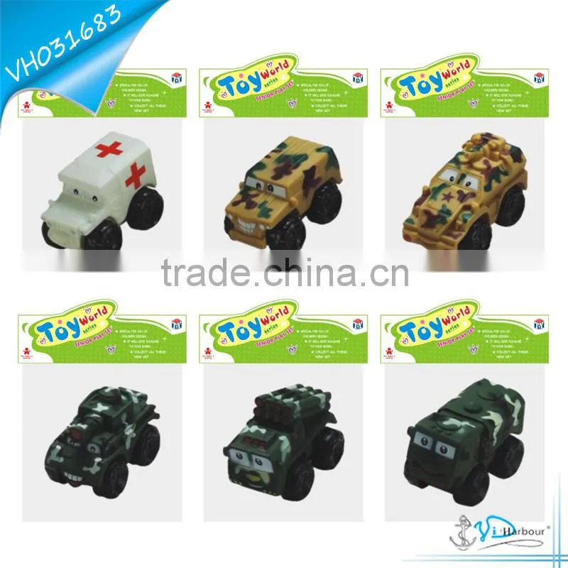 Free Wheel Yellow Vinly Truck Toy For Kids