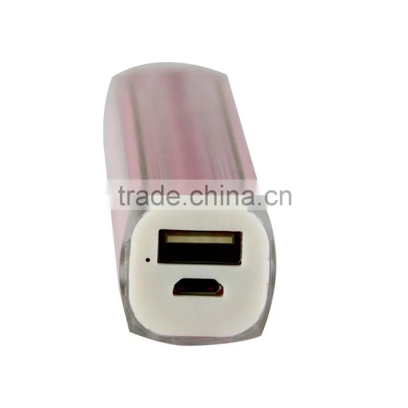 oem gifts power bank color cylinder power bank 2600mah
