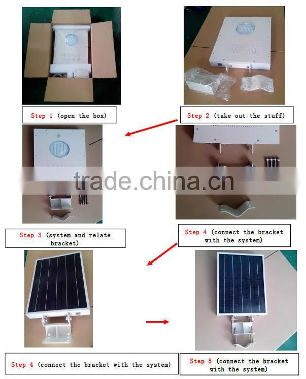 2014 12V 15W Good Quality And Newest Design Integrated All In One Solar Street