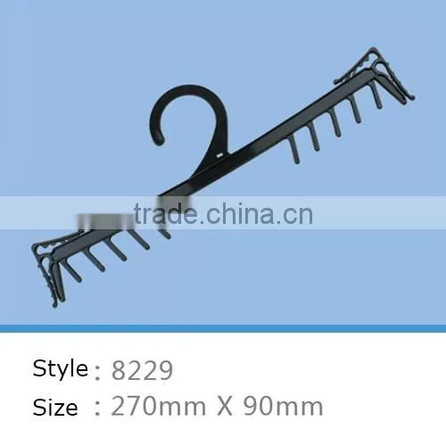 black plastic clothes hanger for lingerie