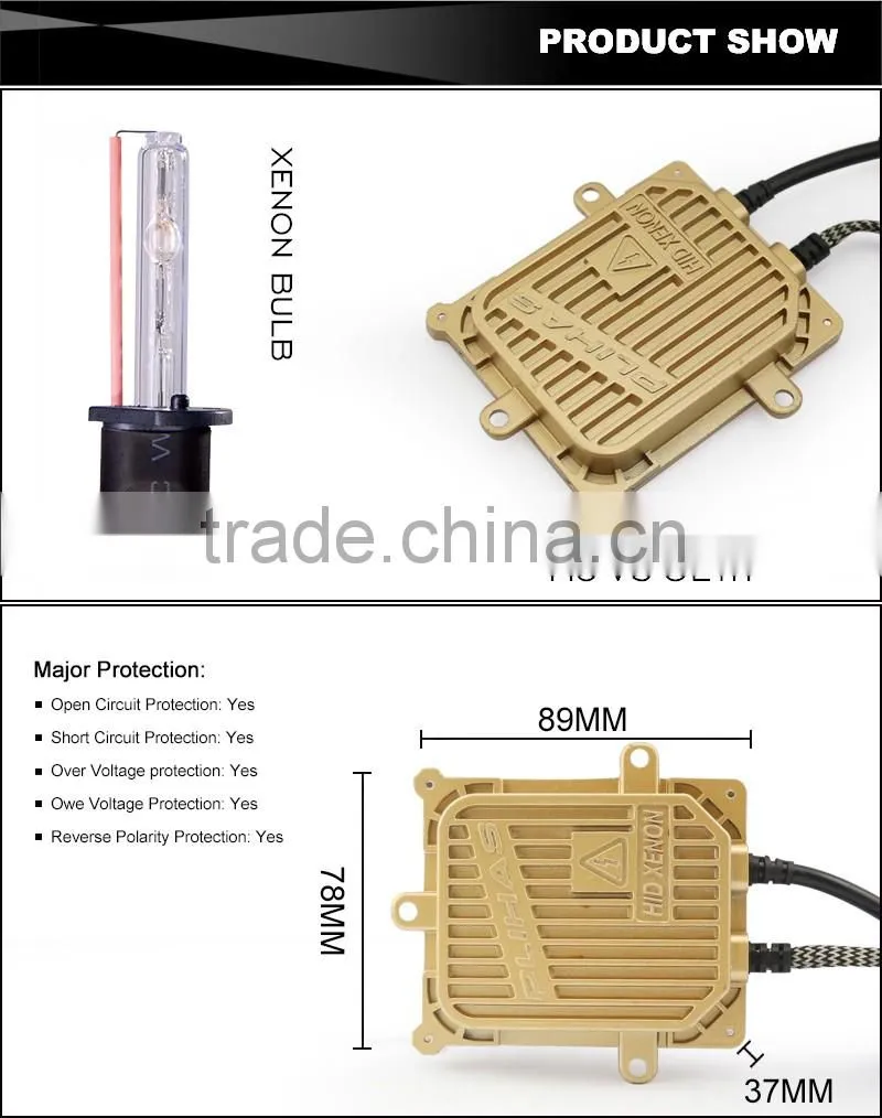 Wholesale NEW arrival 55W Hid Ballast For Xenon Light Bulbs 12V hid electronic ballast