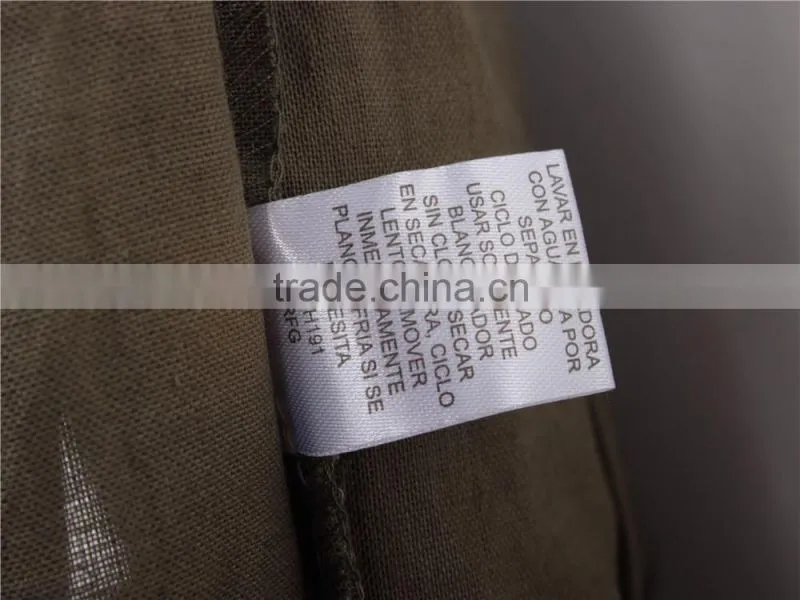 Lady fashion and cheap cotton/linen apparel stock shorts