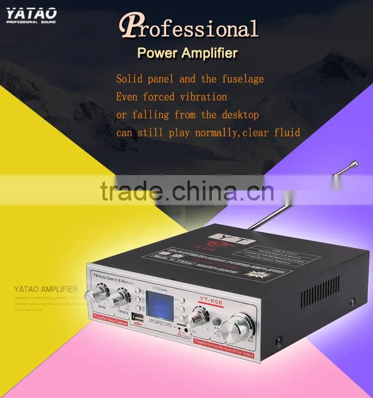 hi fi audio power amplifier with LCD (LRC)display/USB/TF card YT-K06/mp3 player YT-K06