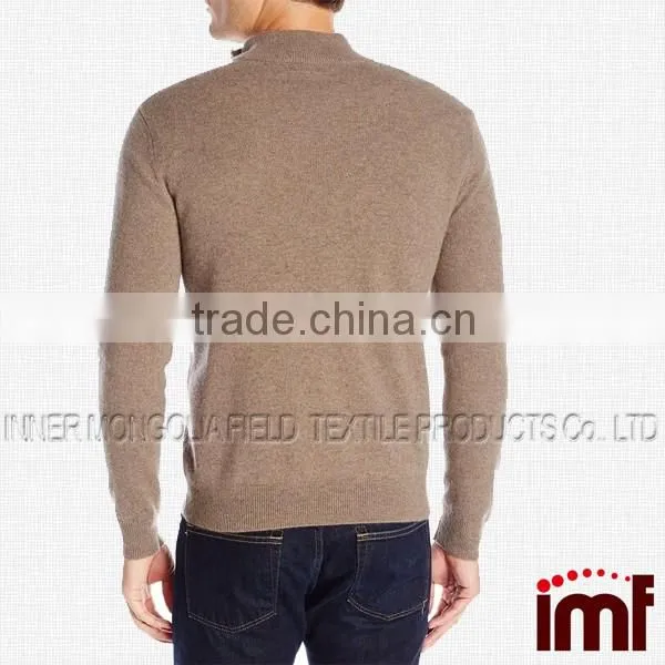 Men's 100% Cashmere Quarter-Zip Sweater