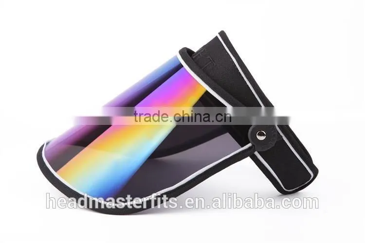 Plastic Brim Sunvisor Anti UV PVC Sun Visor