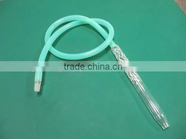 beautiful glass hookah shisha hose with mouthtip FDA/LFGB Certificate