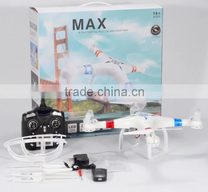 2.4G 4ch digital RC quadcopter,large size copter drone ufo with compass function
