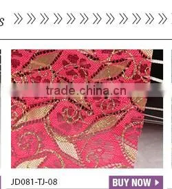 wholesale embroidery print pink bead lace fabric