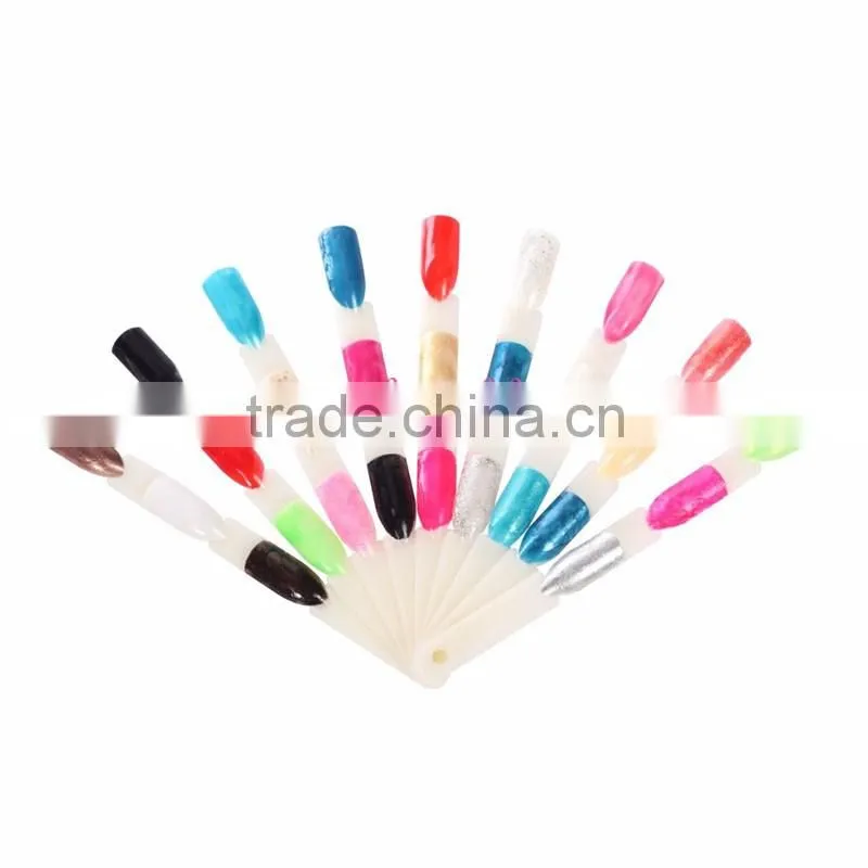 2016 new nail art color display tool plastic 150 colors natural clear 50tips nail color chart