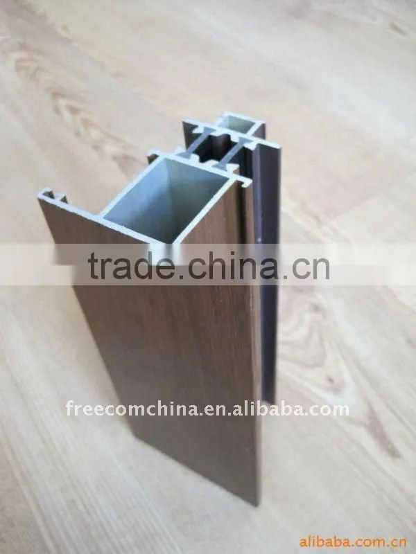 Different Colors Wood Grain Aluminium Profile for Windows and door