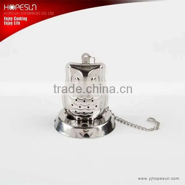 Best sell food grade frog shape stainless steel tea strainer