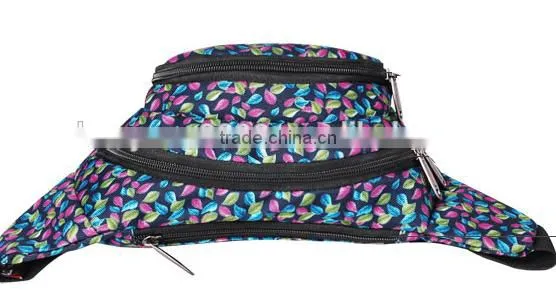 Best selling waterproof cheap polyester walk bags large capacity sport waist bag