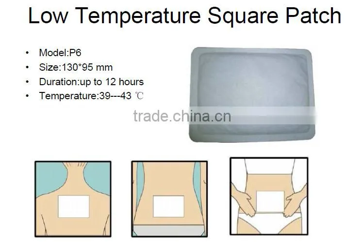 Instant Air Activated Disposable Menstrual Pain Relief Patch With Spunlace Surface Directly on Skin Use