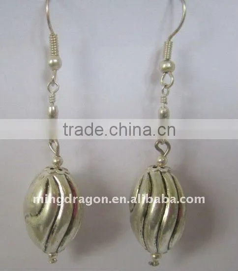 CHINESE TIBET SILVER EARRING EARDROP 155#