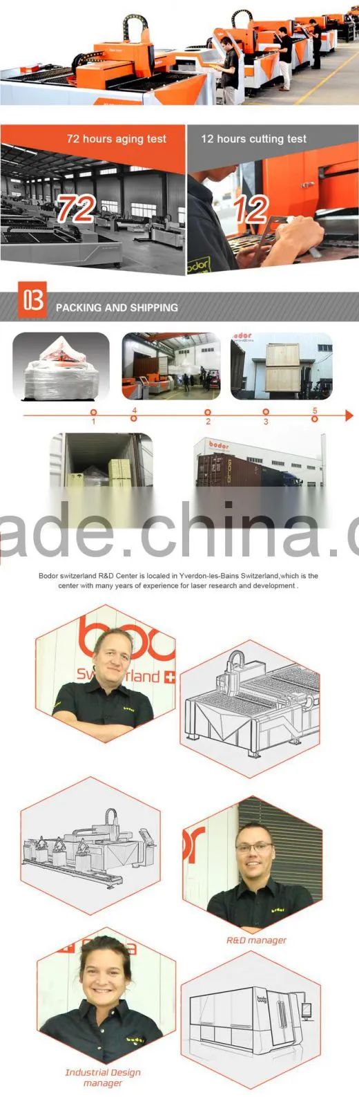 500w Fiber Laser Cutting Machine from Bodor for 3mm SS Cutting