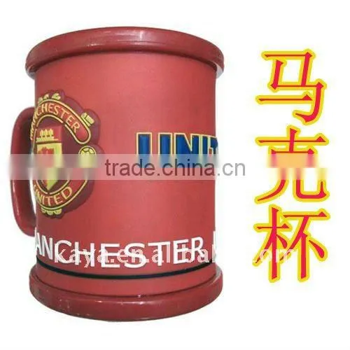 Directly supplier hot-selling plastic mug cup with soft pvc grip
