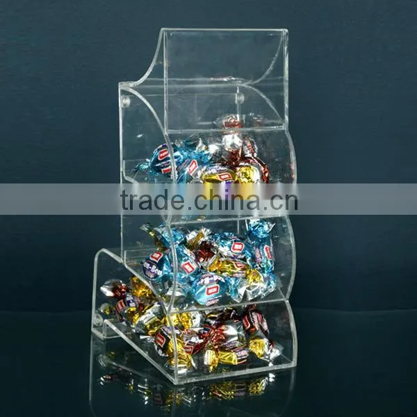Hot Sell Transparent Acrylic Candy Dispenser Box/Box Candy/Glass Candy Box