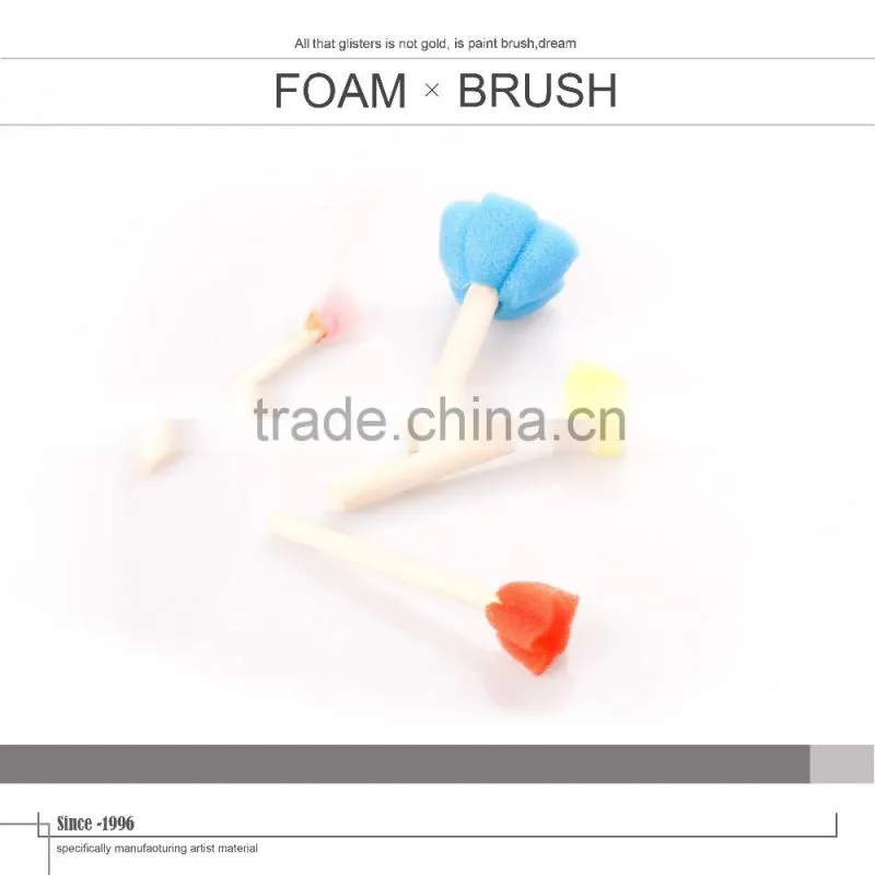 Best Quality DIY Wood Handle Sponge Paint Brush
