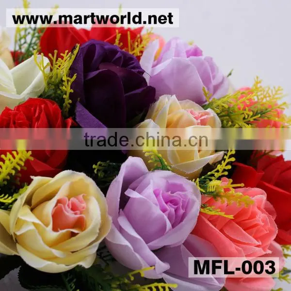 artificial rose flower wedding decoration wedding flower wedding home party decoration(MFL-003)