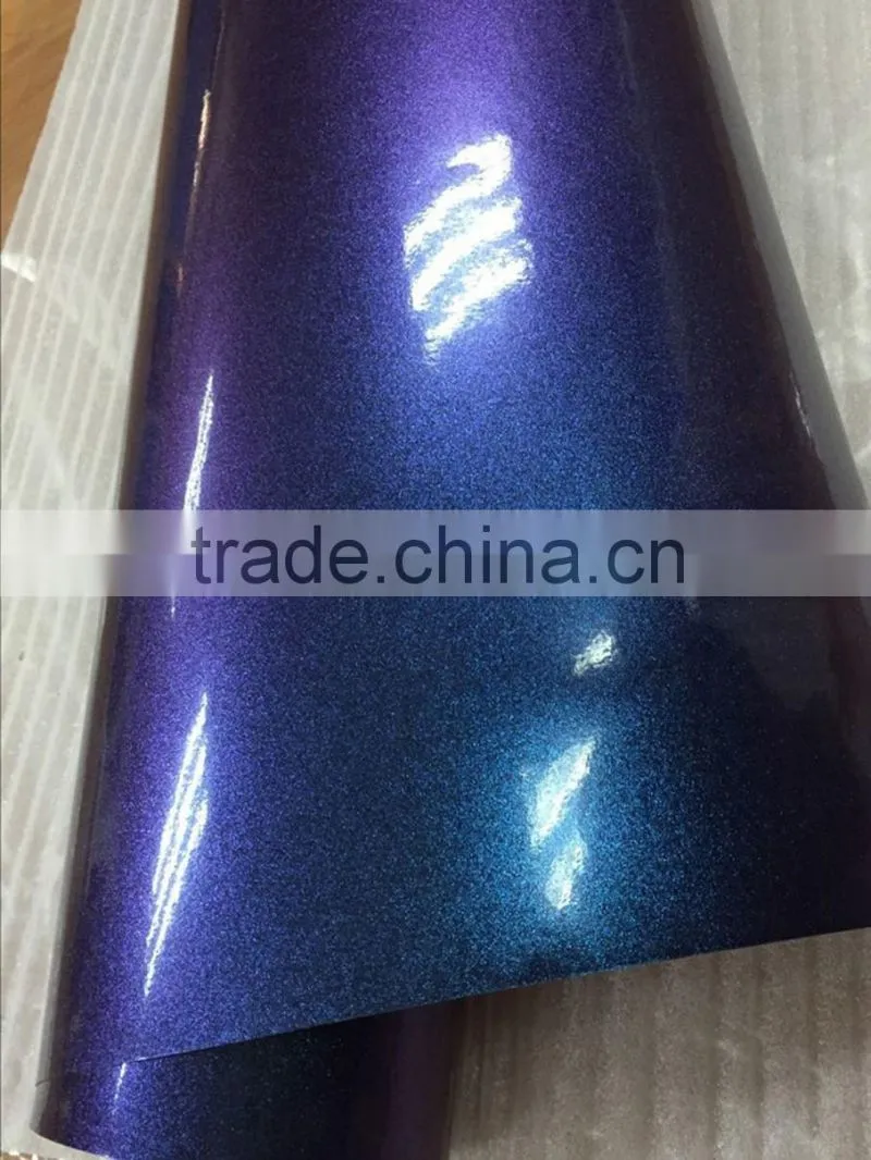 Chameleon glitter wrap film for car body decoration 1.52*20M/Roll