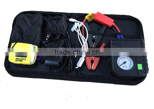 sunpow oem 8000mah mini jump starter with air compressor