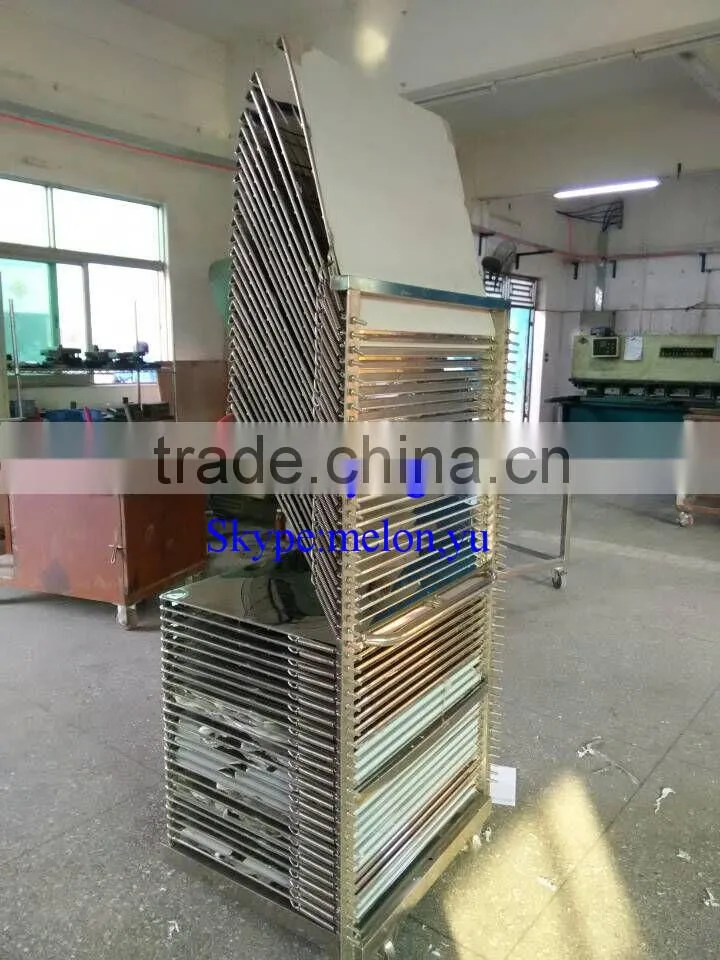 Multilayer Stainless Steel Solid Plate Drying Rack with Chassis Cart for Electronics