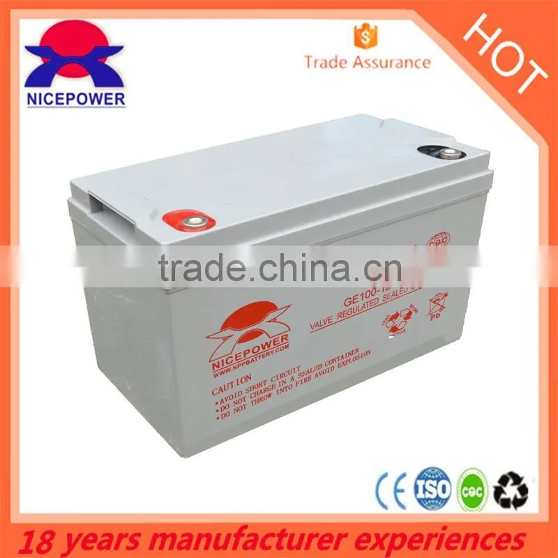 Deep Cycle Sealed Lead Acid Storage Battery/solar energy storage 12V80ah,100ah
