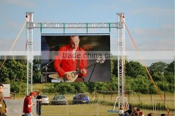 Outdoor aluminum LED screen support structure