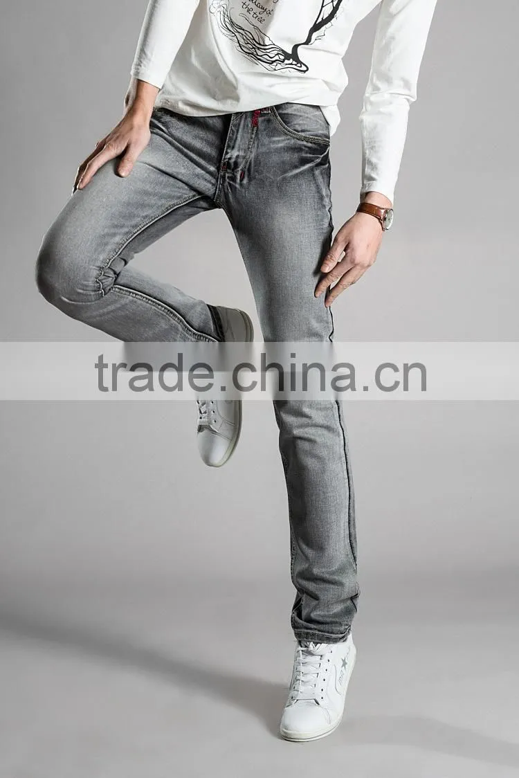 NEW casual GREY JEANS FOR MEN JEAN PANTS MENS DENIM WEAR MEN'S CLOTHING FASHIONS