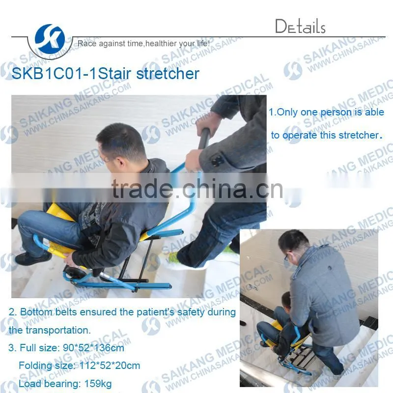 Medical Appliances Stainless Steel Stair Stretcher