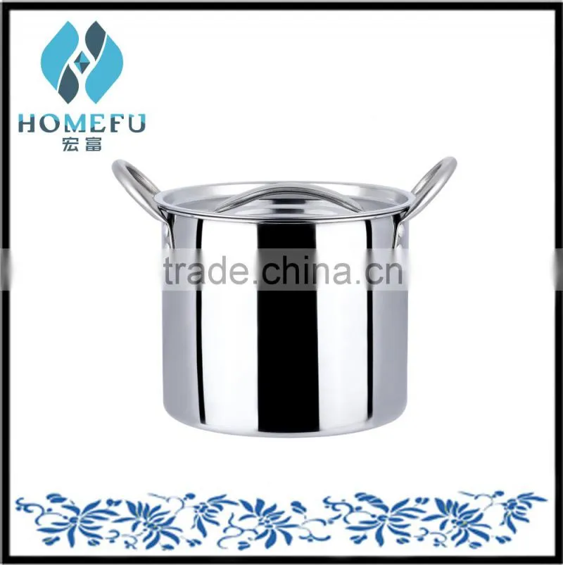 2015 tall stainless commercial steel heavy duty stock pots made in china
