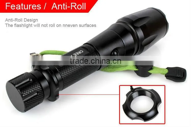 GOREAD Y48 dimming flashlight zoom High bright 1000lum 18650 T6 zoom flashlight