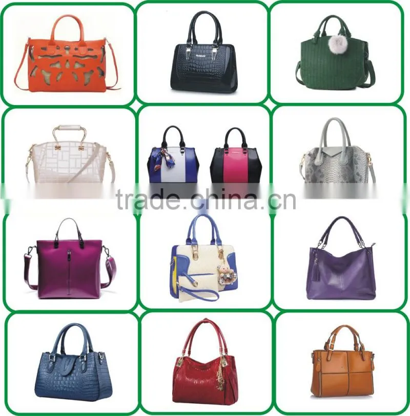 Korea fashion latest ladies handbags leather to te bag
