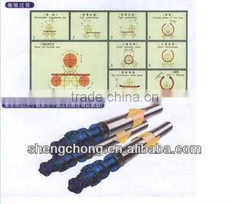 china supplier W11S mobile roller levels on three-roll china supplier rolling forming machine plate roller W11S 30*2500