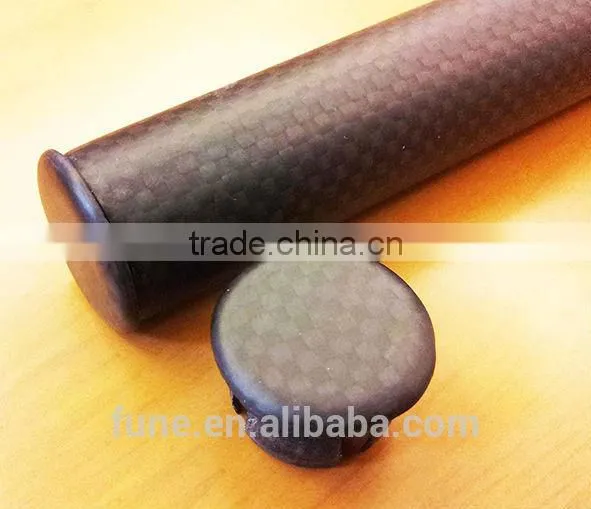 3K Clear coating Bicycle Carbon Handlebar End Cap