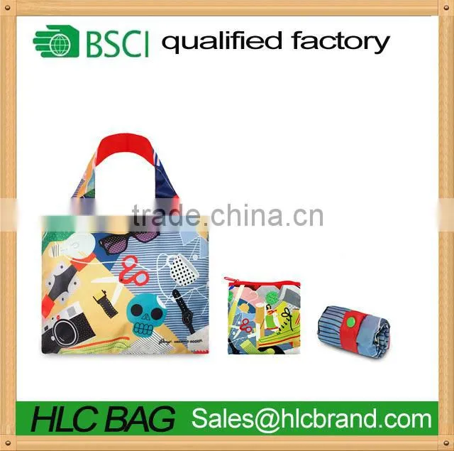 recyclable rolling pounch tote shopping bag HL-PB189