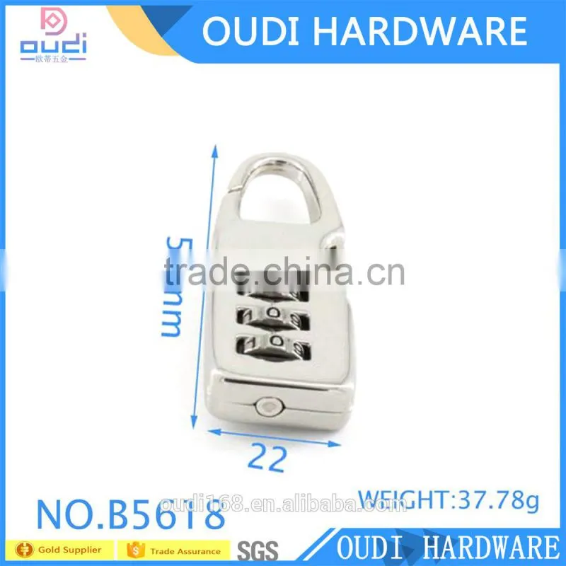 Common Design Safety Coded Lock Use IN Case Metal Combination Lock For Bag