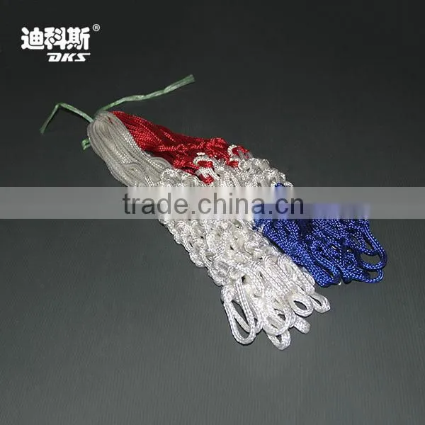 DKS Basketball Net Whirte Red Nylon Net Playground Court Park